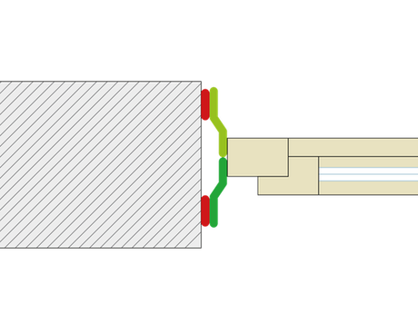 A single tape for interior and exterior joints